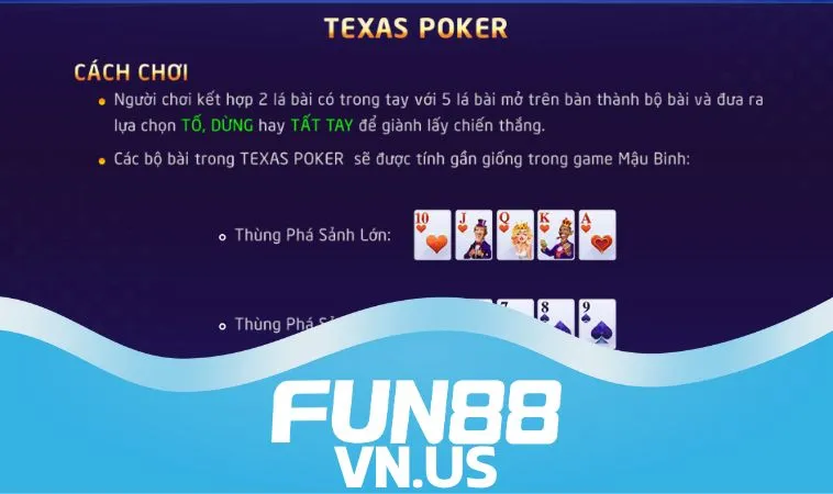 Lưu ý cần nắm khi cá cược Poker Texas online